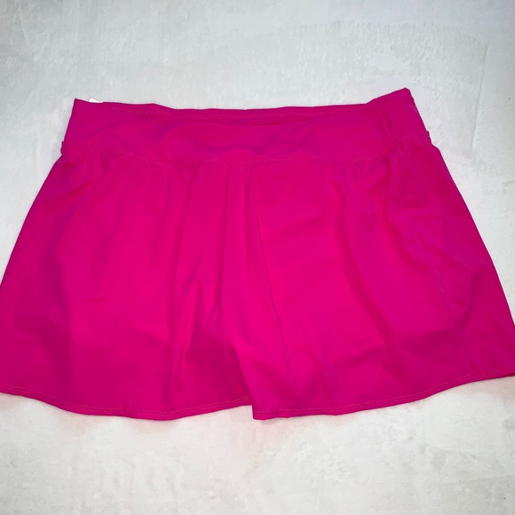 Kim Rogers Other - Kim Rogers bright pink bikini bottoms skirt size‎ 16W modest new with tags